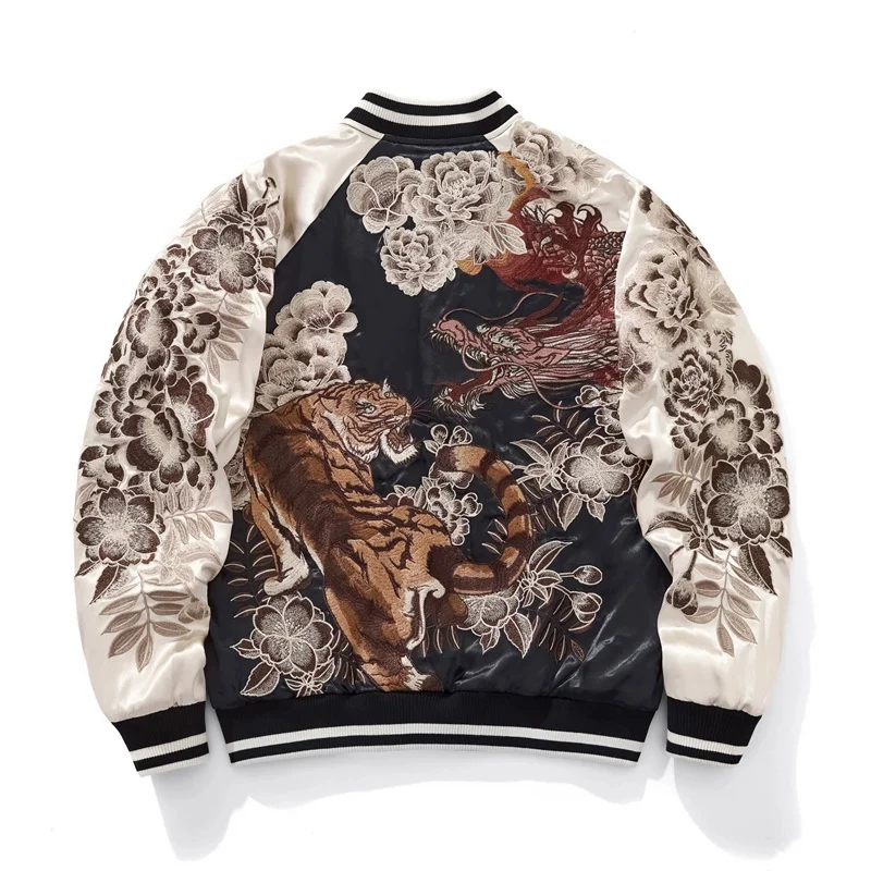 Exquisite Harajuku Baseball Jackets For Man Heavy Embroidery Stand Collar Quality Comfortable Fit Designer Chamarras Para Hombre