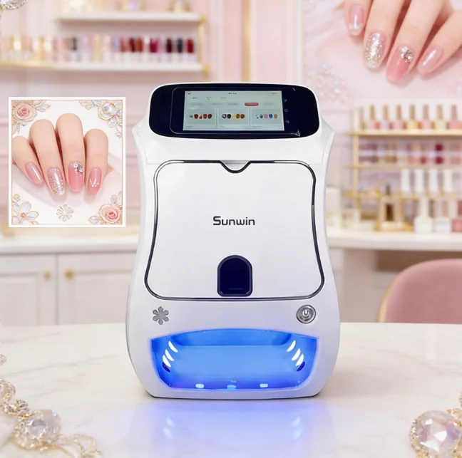 3D Nail Printer Machine Professional Automatic 10s Quick Printing Elegant Design Machine Multi-scenario Application Nail Printer