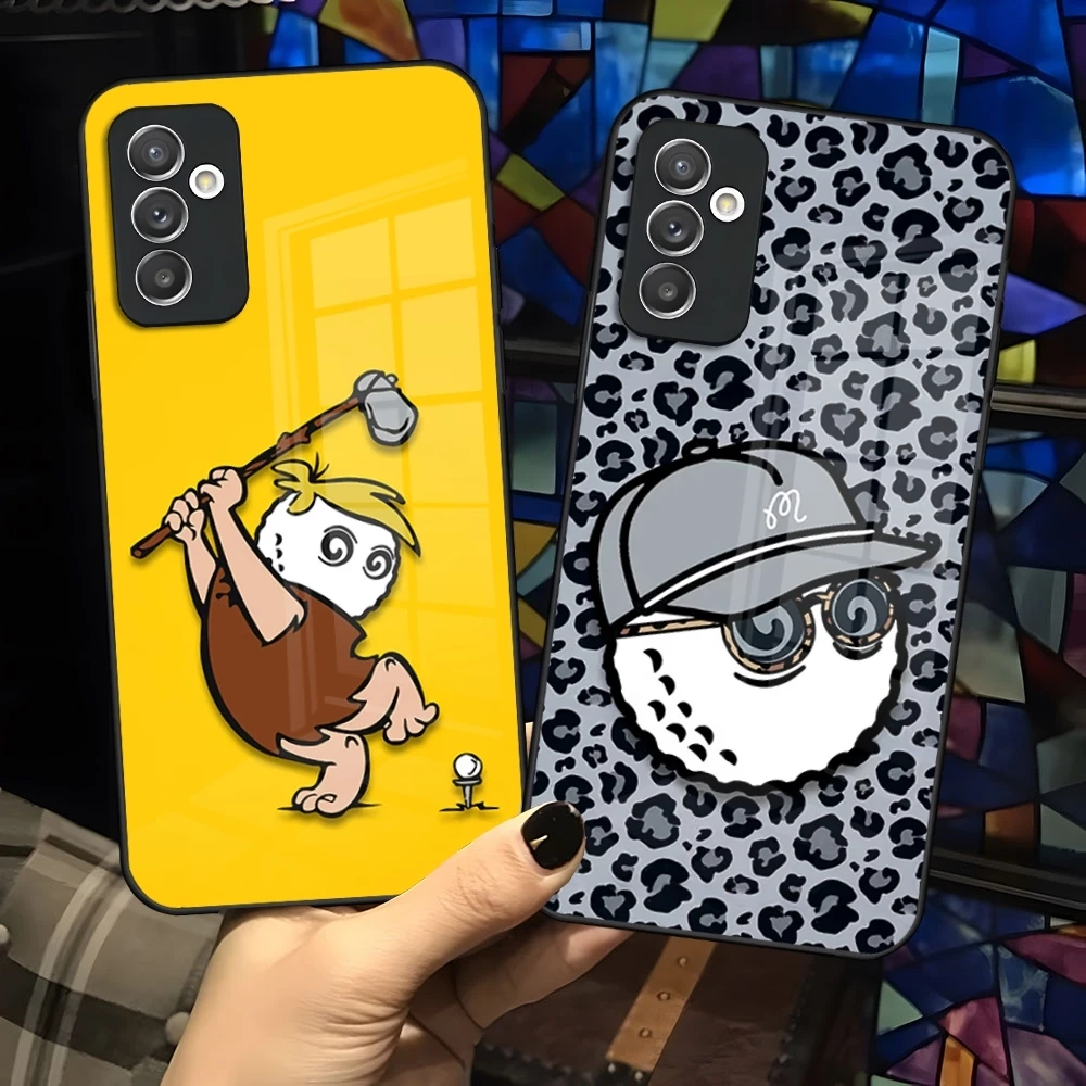 Coque de téléphone Malbons, Design de Style Golf, pour Samsung Galaxy S25 S24 S23 S22 S20 S21 Note20 Ultra Plus Fe, couleur argent