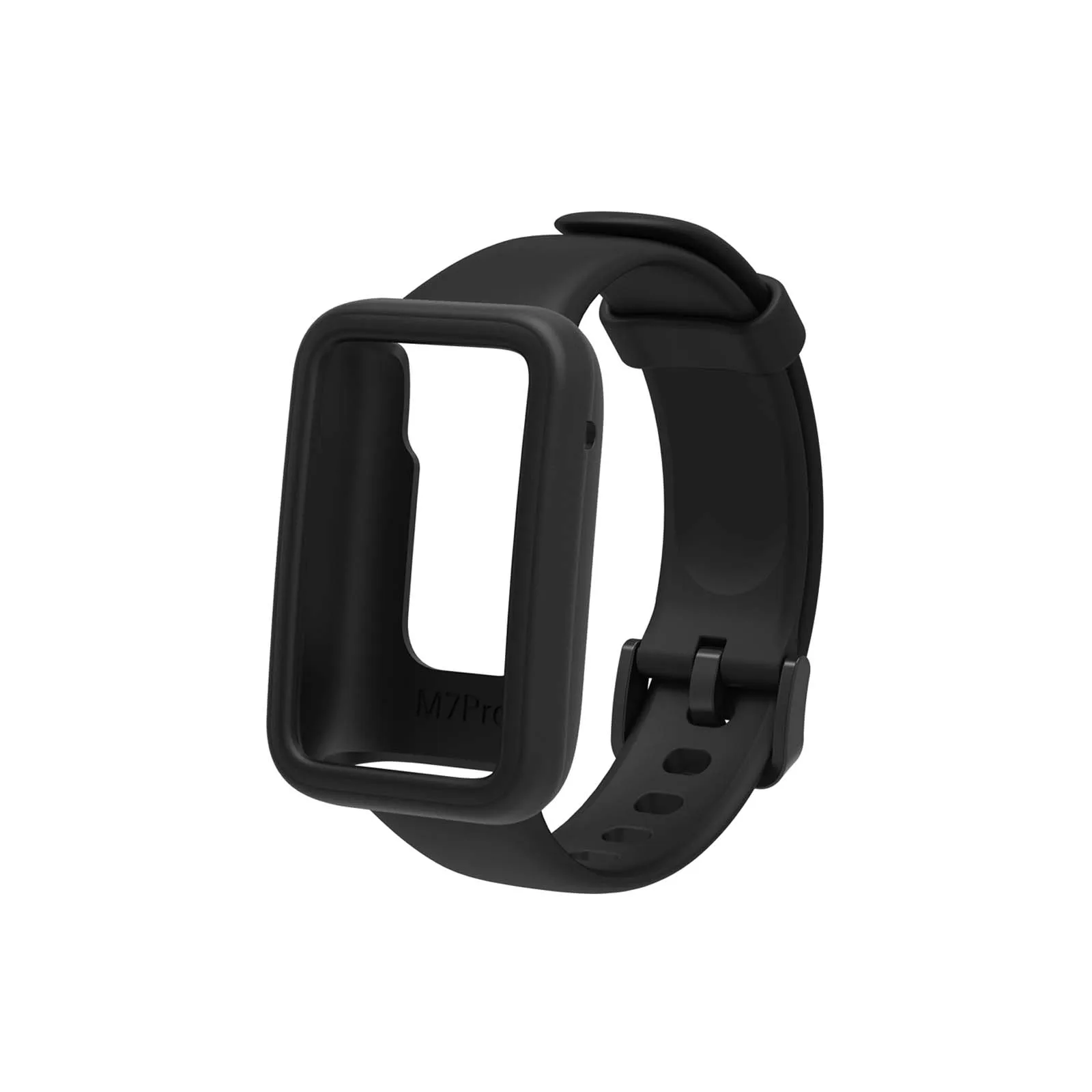 Soft Silicone Strap + Protective Cover Compatible With Xiaomi Mi Band 7 Pro (No Band 7) Smart Watch Band Wrist Protective Cover