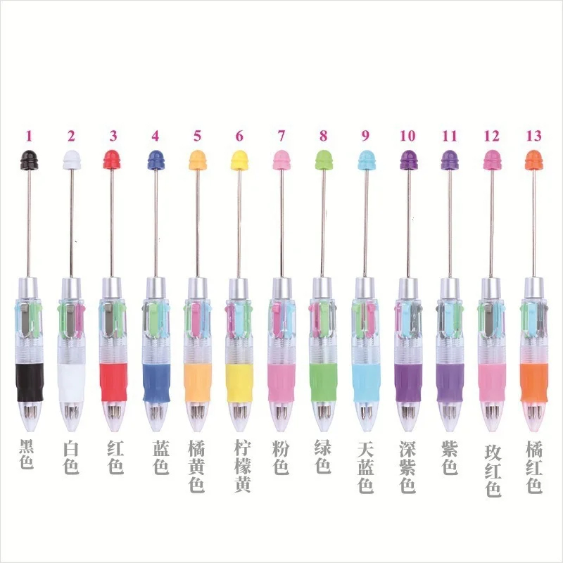 10/20/40/50/100 قطعة DIY بها بنفسك الإبداعية الكرتون أربعة ألوان حبة القلم موضة قلم حبر جاف مكتب طالب القرطاسية بقعة بالجملة #6