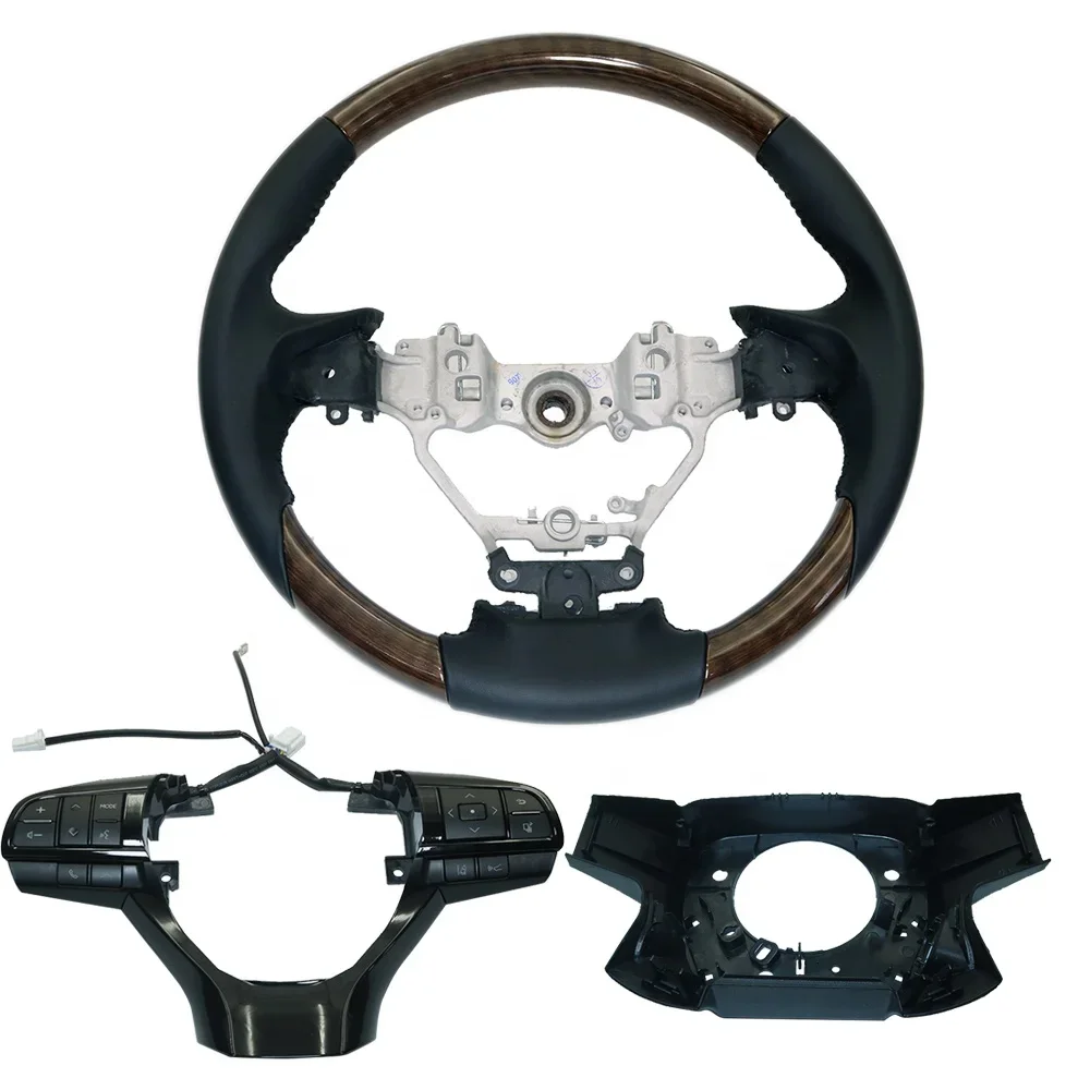 High Quality Steering Wheel for LEXUSS  LX570 2008-2015 Upgrade 2016-2021,LX 570 Steering Wheel with Black  Switch Kit