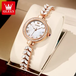 OLEVS 9971 Women's Watch Exquisite and Elegant Diamond Mermaid Bracelet Luxury Brand Waterproof Quartz Women's Watch Reloj Mujer