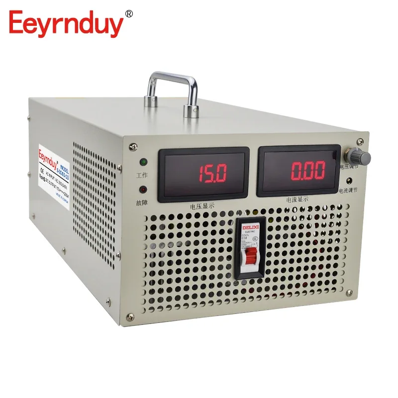 3000W DC 0-15V 200A Output Digital Switching Power Supply With LED Display For LED Lighting