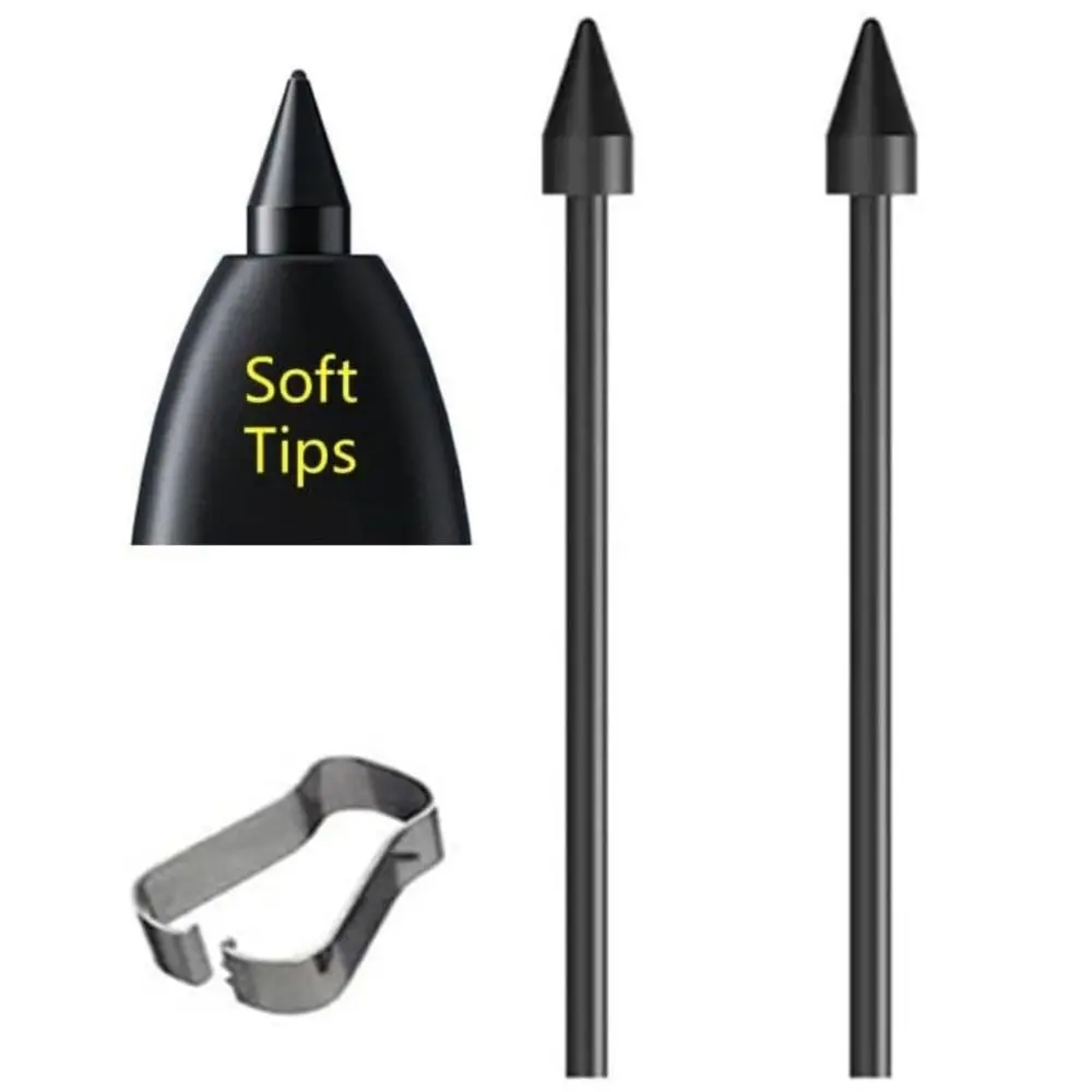 Tablet Stylus Pencil Nibs for Samsung Galaxy Tab S22 S23 S9 S8 S7 S6 Note10/20 Ultra Soft Pen Tip Replacement S Pen with Tweezer