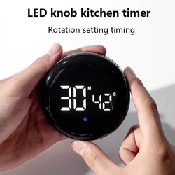 1PC Student Digital Silent Timer Magnetic Kitchen Electronic Timer Learn Countdown Reminder (Built-in Rechargeable Lithium Batte