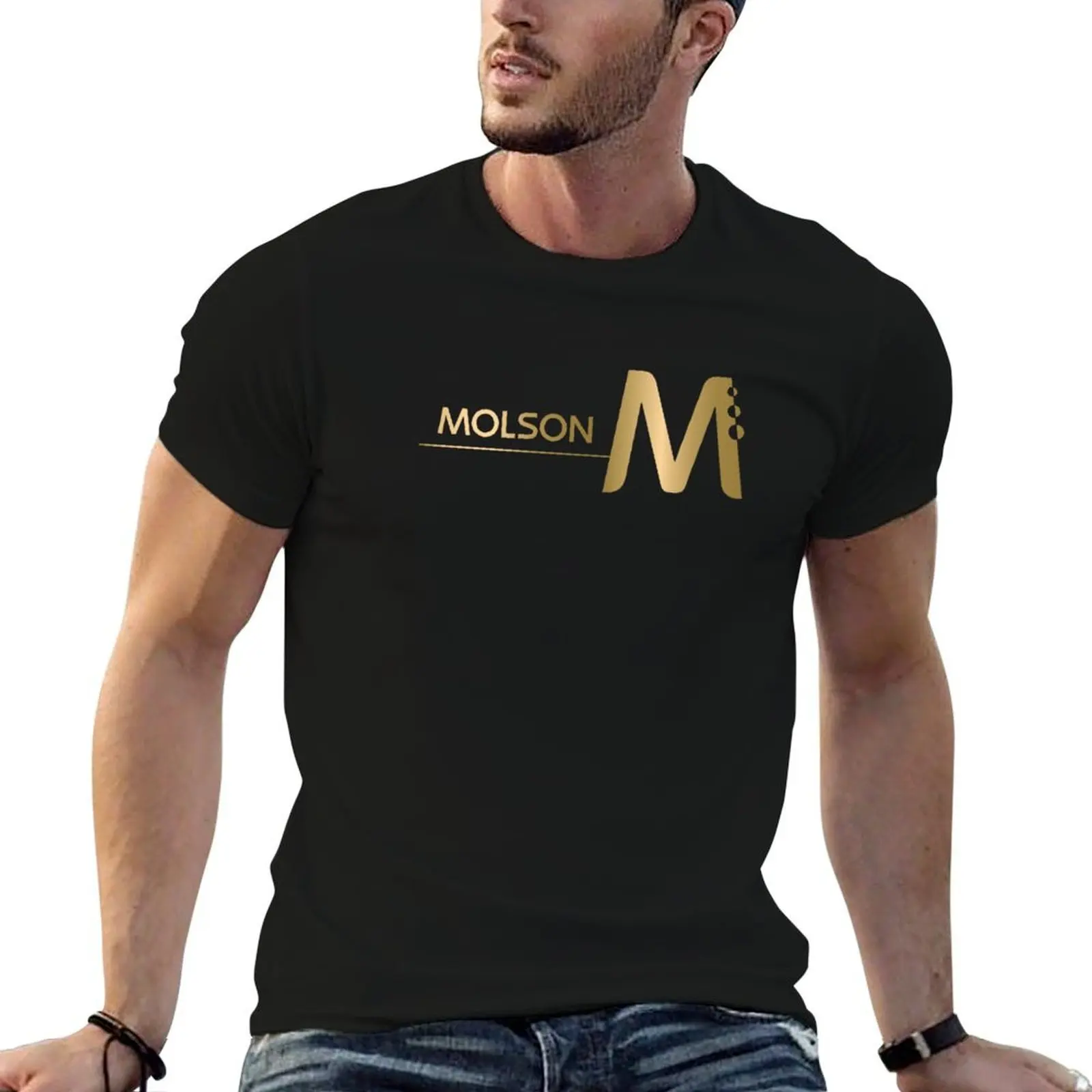 Excellent Molson T-Shirt Work Wear Simple Tee Shirt