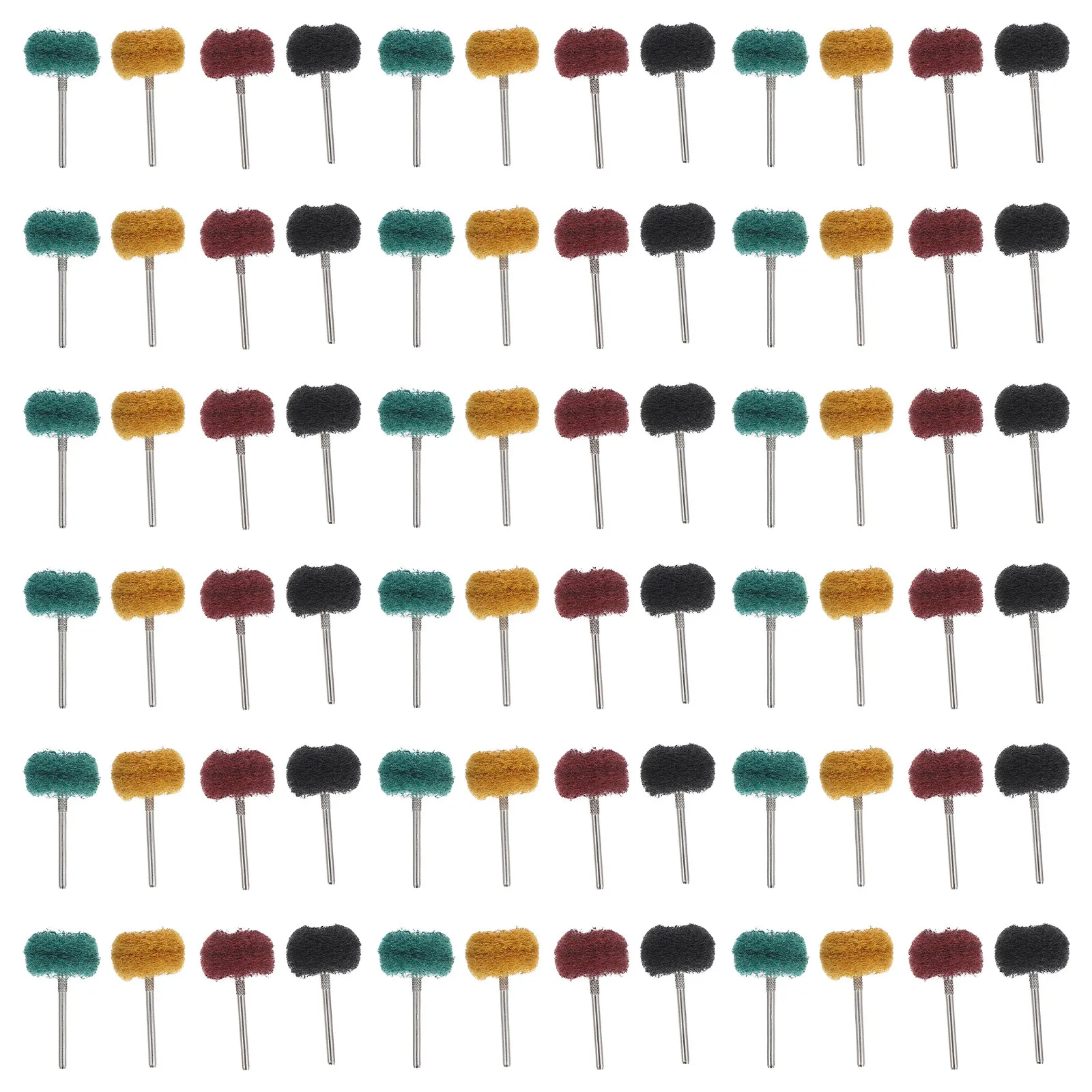 100 個の研磨バッファホイール、回転工具用、木材研削ヘッド、バフホイールリフィル、ドリル用研磨モップ