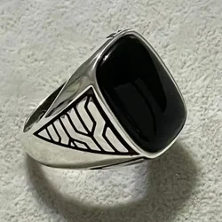 Hip Hop Punk Nostalgic Accessories in Europe and America, Trendy and Domineering Men's Gemstone Rings