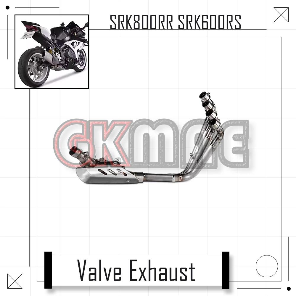 

New For QJMotor SRK800RR SRK 800 RR SRK600RS SRK 600 RS Motorcycle Titanium Valve Front And Middle Section Valve Exhaust