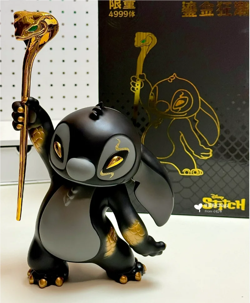 2025 Genuine Disney Stitch Year Of The Snake Limited Edition Figure Toys Trendy Kawaii Model Collection Children New Year Gift