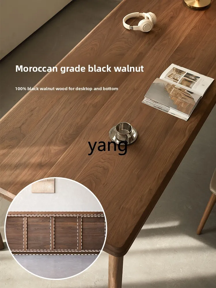 LMM all solid wood long desk living room study desk workbench