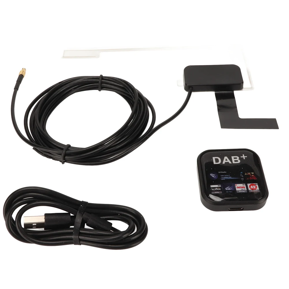 

Car Radio DAB+ Amplified Antenna Adapter DAB+ Radio Receiver Car Portable Digital Radio Receiver Adapter for Android Navigator