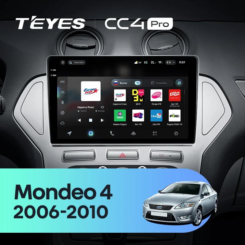 TEYES CC4 PRO لسيارة فورد مونديو 4 2006 - 2010 CarPlay أندرويد أوتو 2DIN Autoradio راديو تشغيل الوسائط المتعددة ستيريو