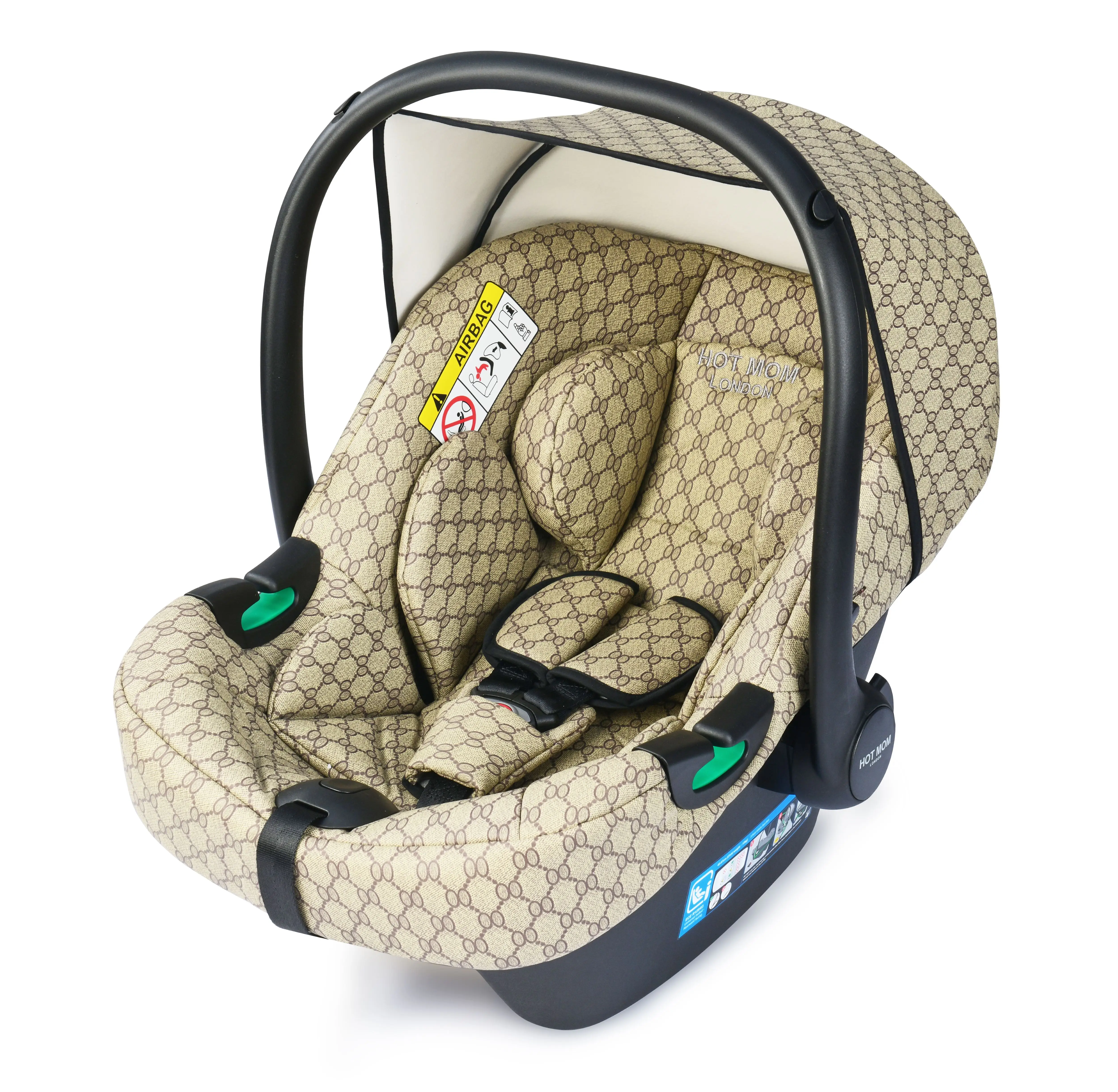 Hot Mom-modelo F023 para cochecito de bebé, accesorios de color negro, caqui, marrón, asiento de coche con cesta Cesta