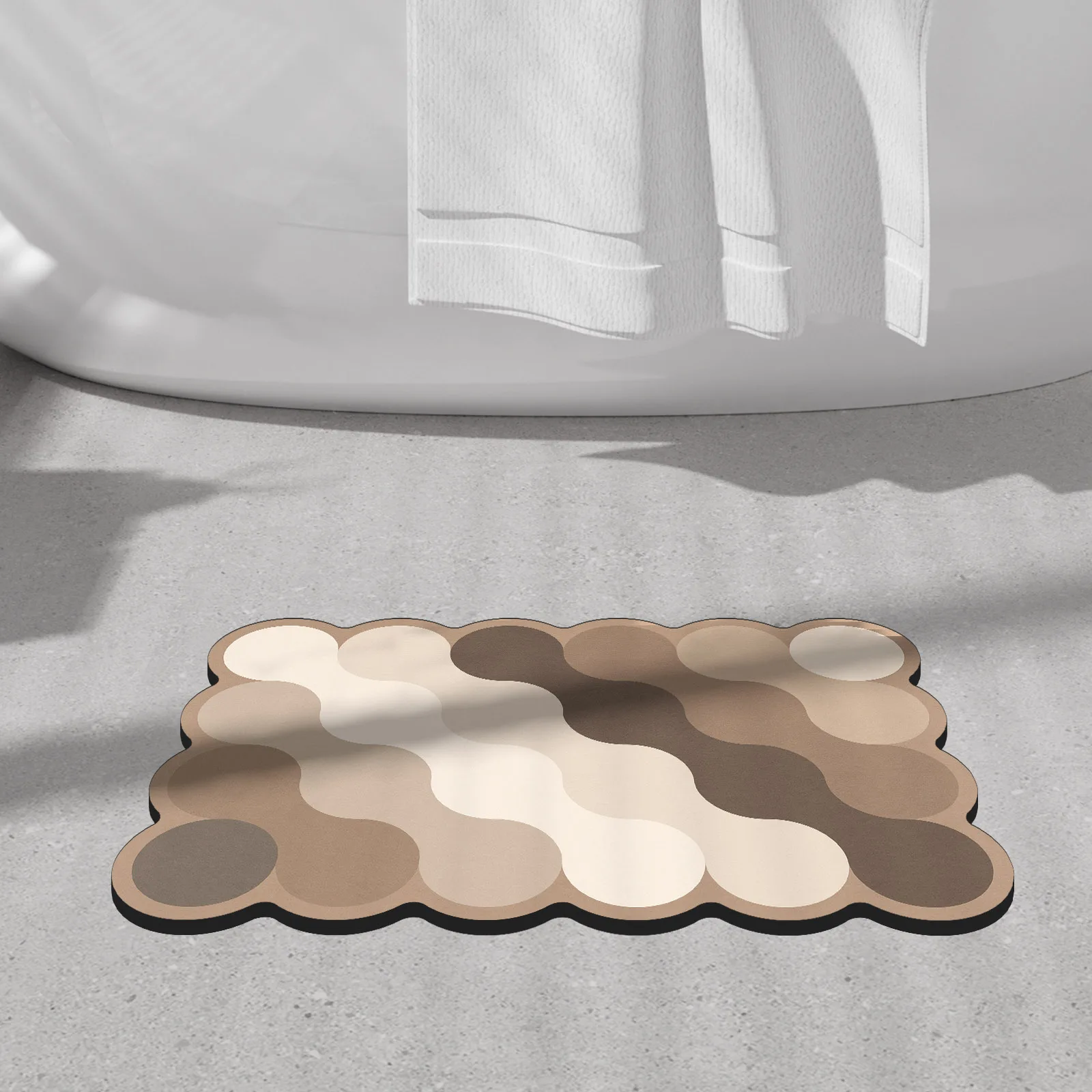 Luxury Diatomite Bathroom Shower Bath Mat Absorbent Foot Mats Non-slip Quick Dry Toilet Rugs Carpet Doormat Washable