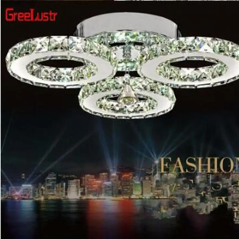 Energy Saver-Crystal chandelier lighting 30W LED kitchen chandelier modern gloss chrome luxury domineering hall  MJ62006