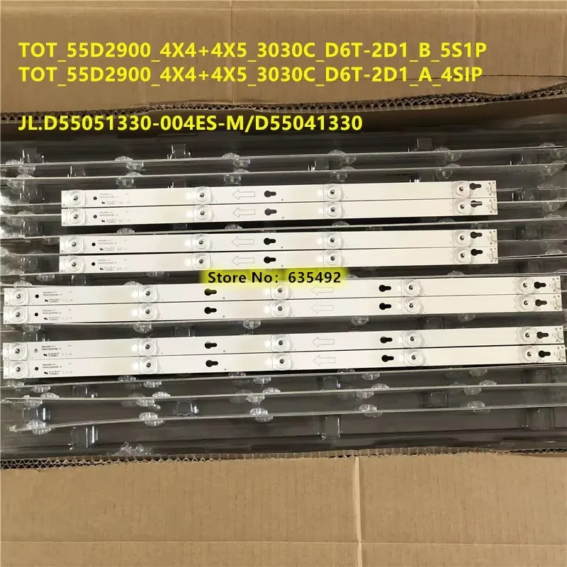 LED Backlight Strip For LE55D8600 L55F3800A L55E5800A-UP L55F3303B TOT_55D2900_4X4+4X5_3030C 4C-LB5504-PF02J 4C-LB5505-PF02J