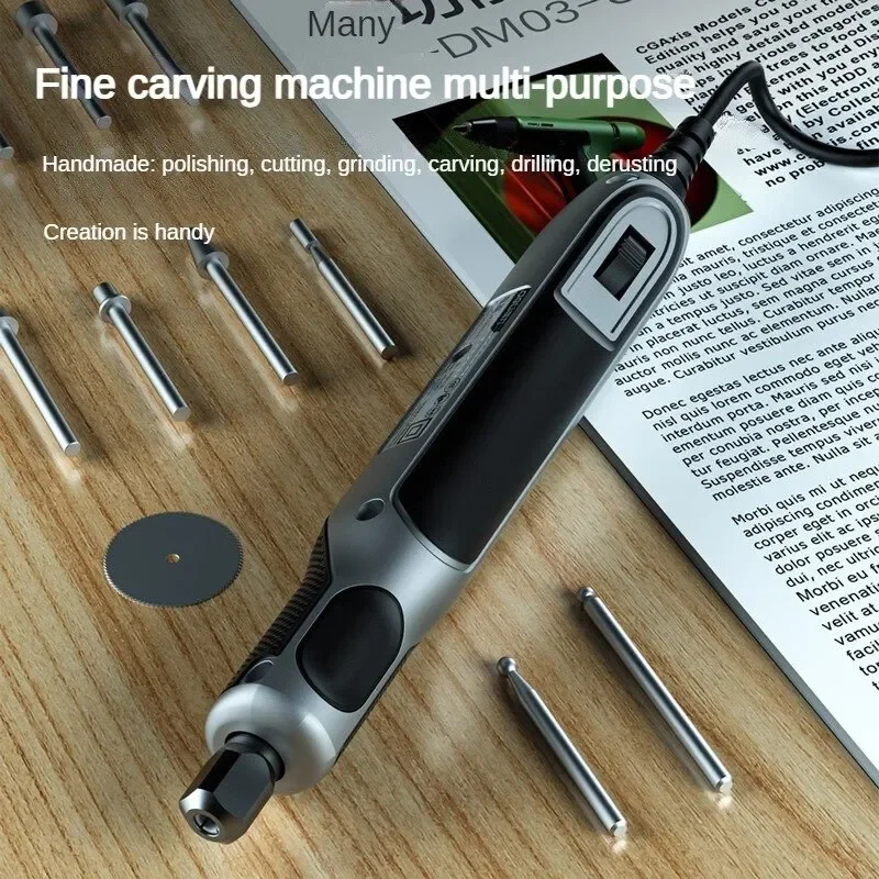 Imagem -05 - Xiaomi-deli Engraving Pen Grinder Mini Furadeira Ferramenta Rotativa Elétrica Bateria sem Fio Moagem 18v Regulação de Velocidades Gravador