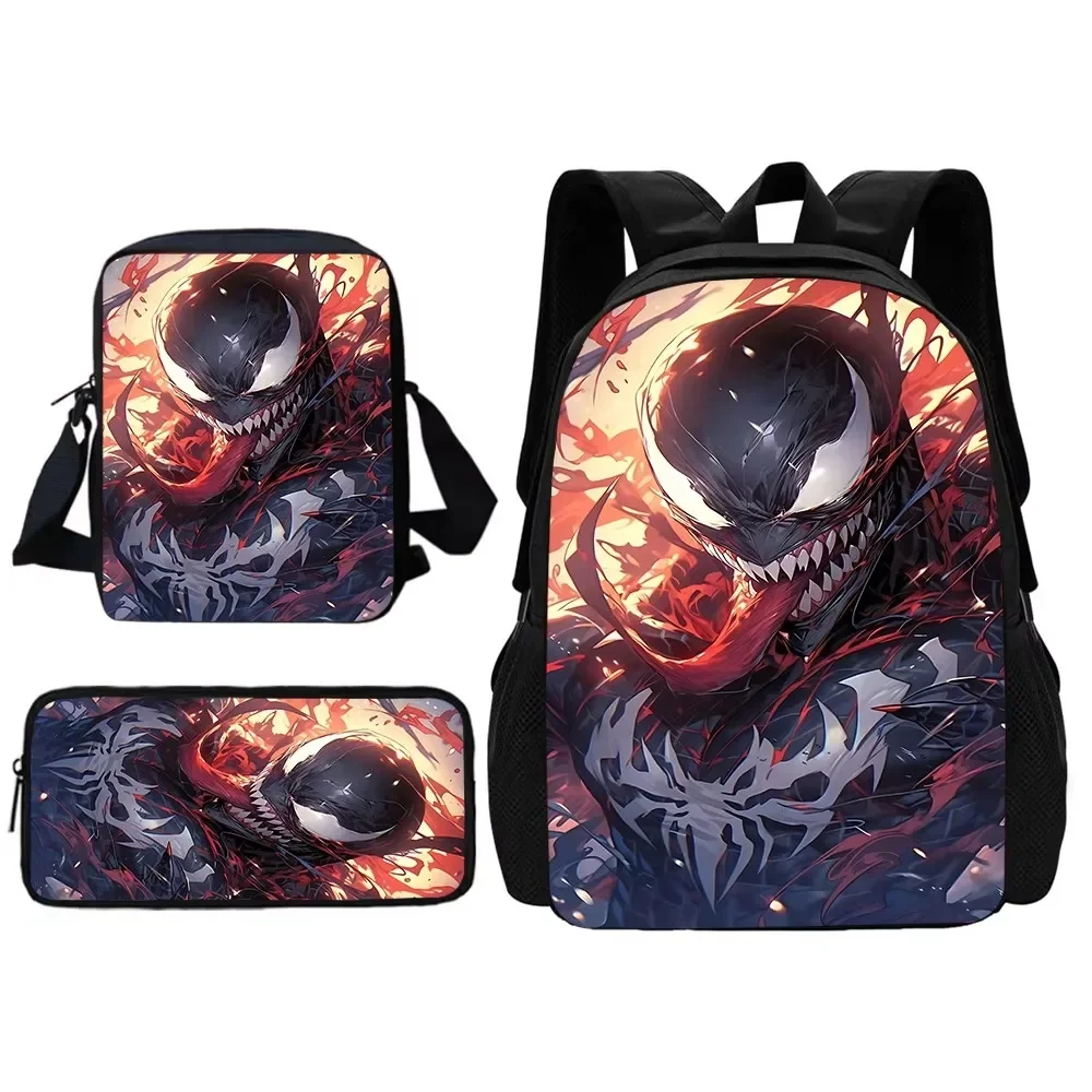 

Venom Child School Backpack With Shoulder Bag Pencil Bags School Bags for Boys Girls Best Gift