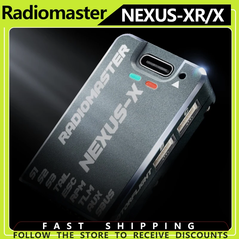 

Radiomaster NEXUS-XR Helicopter Flight Controller MEMS Integrated 2.4GHz ELRS RX ICM42688P 6-axis For RC Fixed Wing Helicopter