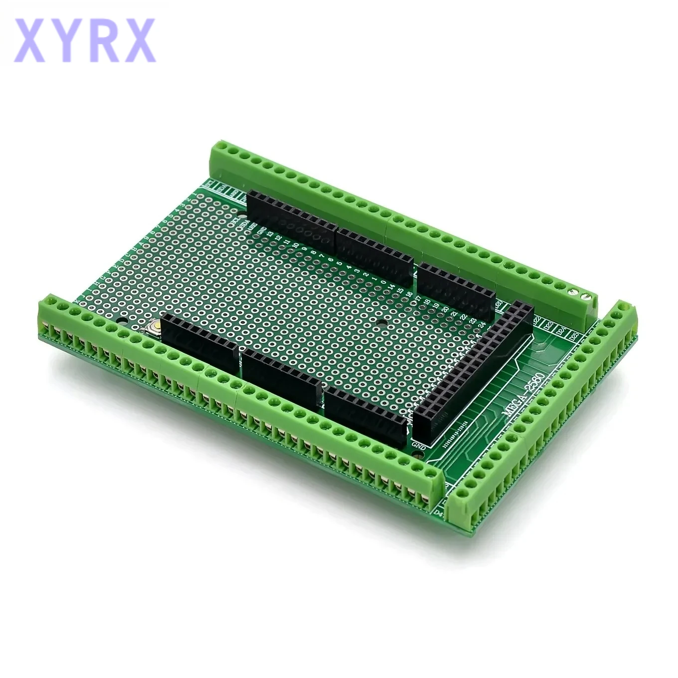 In spot Compatible With MEGA2560 Double-side PCB Prototype Screw Terminal Block Shield Board Kit For Arduino Mega 2560 R3