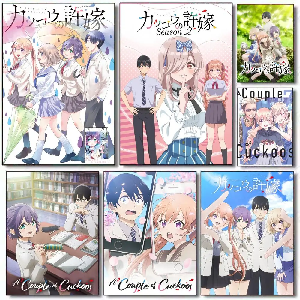 

A C-Couple of Cuckoos Poster Self-Adhesive Removable Poster, Peel & Stick Wall Art for Home Office Cafe Bar Wall Decor