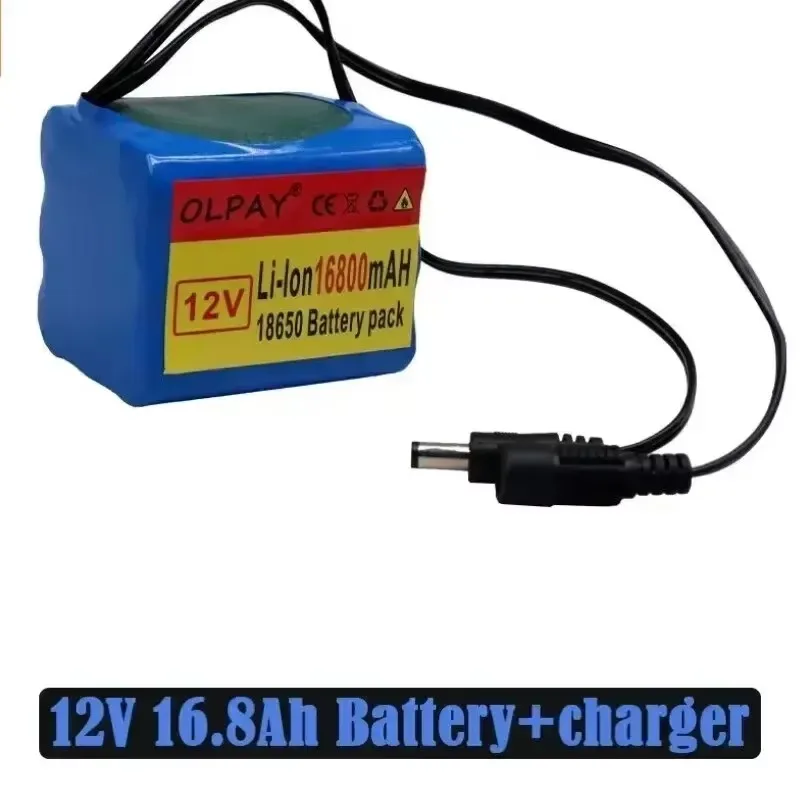 3S3P 12V 16800 mAh 18650 Rechargeable Battery 12V with BMS Lithium Battery Protective Panel + 12.6V Charger  electric scooter