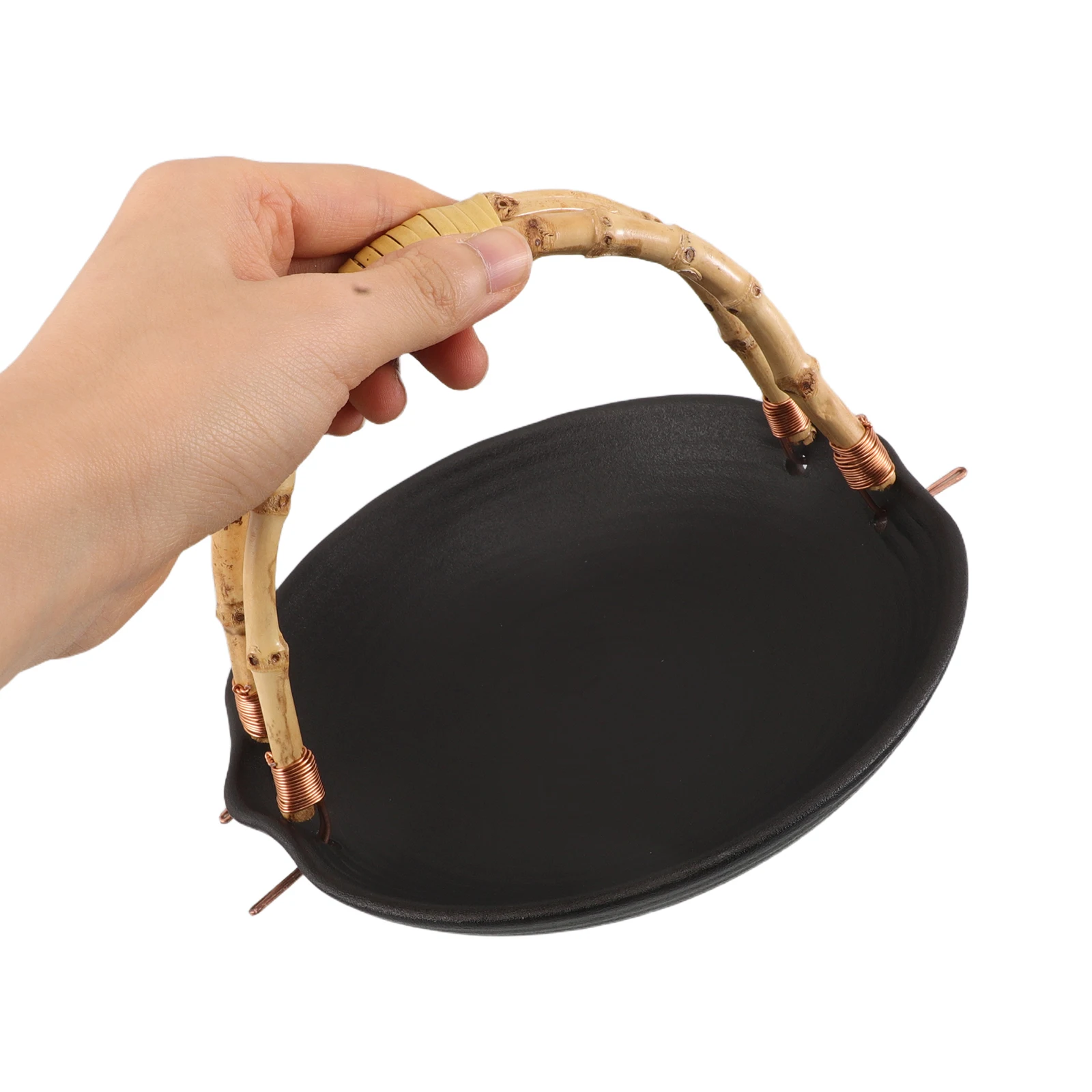 

Керамическая тарелка для суши с ручкой в японском стиле, сервировочный поднос для сашими, фарфоровое блюдо для фруктов и закусок для декора кухонной посуды