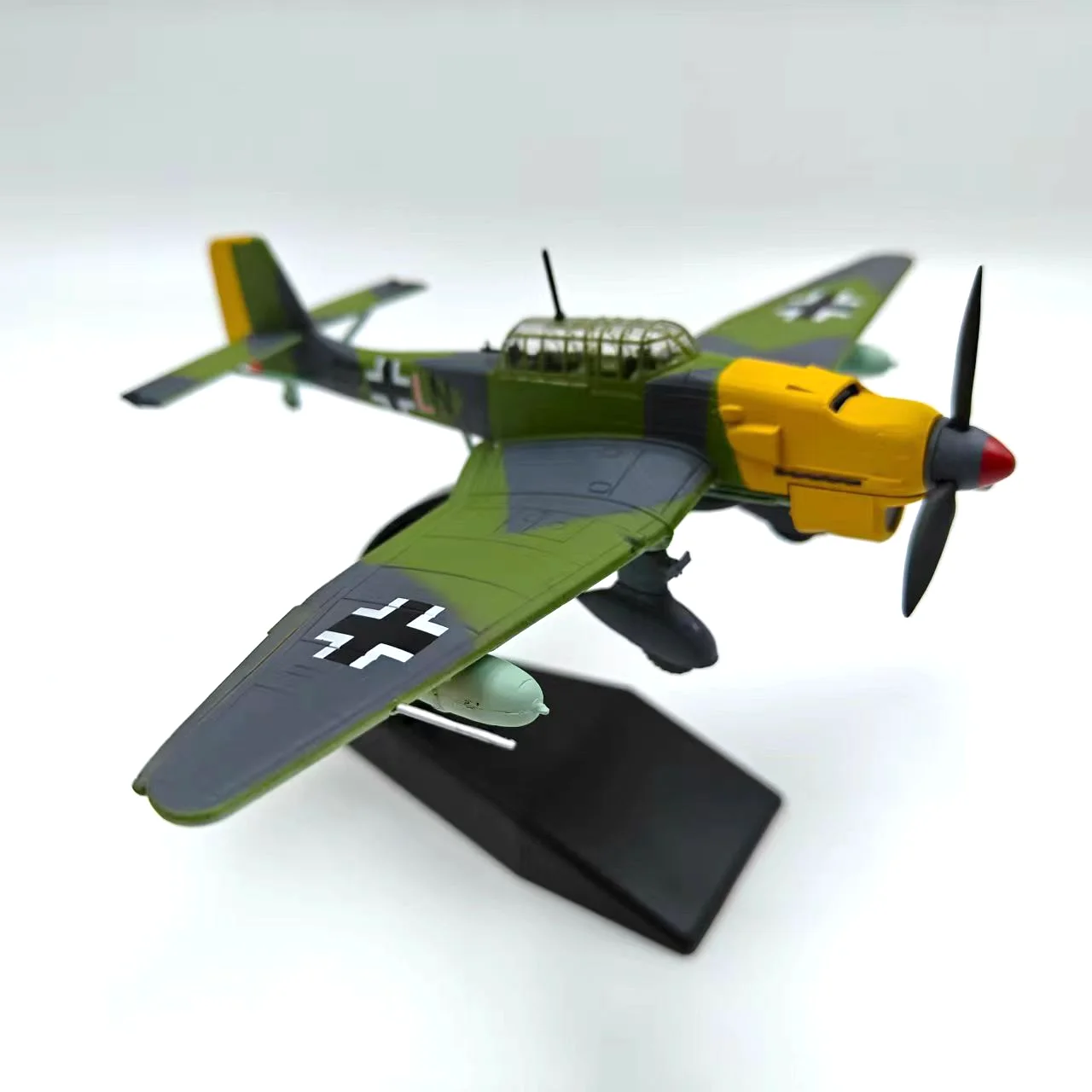 Modèle d'avion en alliage moulé sous pression, échelle 1:72, bombardier de plongée allemand JU87 Stuka, jouet de collection, cadeau, affichage Souvenir, ornement