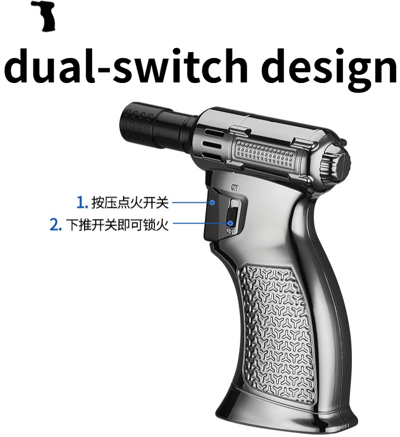 

NEW 3-flame Upgraded Handheld Spray Gun with Adjustable Multi-purpose High-temperature Inflatable Lighter