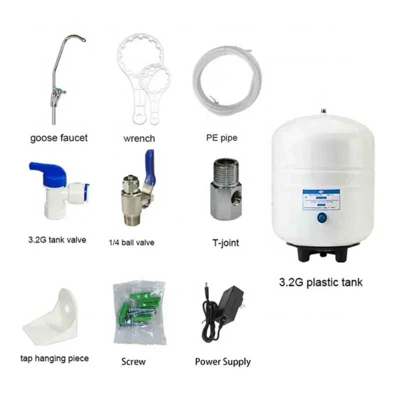 Hot selling Kitchen Under Sink 5 6 Stage Alkaline  Water Purifier Reverse Osmosis Water Filter System For Home Drinking