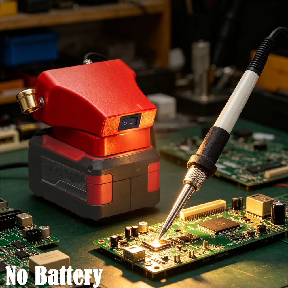 

OLED Digital T12 Soldering Station Soldering Iron Tip For DeWalt/Milwaukee /Ridgid/Ozito/Bosch 18V/Parkside X20V Lithium Battery