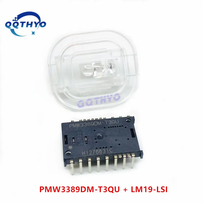 1Set/lot 100% New Original PMW3389DM-T3QU + Lens LM19-LSI PMW3389 PMW3389DM Mouse Sensor Optical Gaming Navigation Chip DIP-16