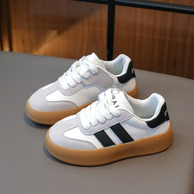 

New Baby Boys Skateboard Shoes Autumn German Trainer Soft Sole Kids Casual Shoes Outdoor Non-slip School Childrens Sports Shoes