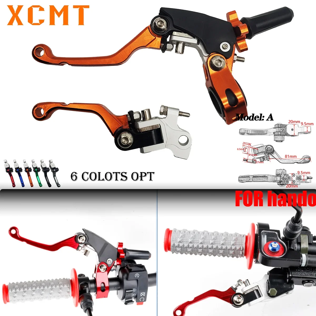 

Motorcycle CNC Brake Clutch Lever For honda CR80R 85R 25R 250R CRF125F 150R CRF250R 450R 2004-2006 CRF250X 450X 2005-2009 230F