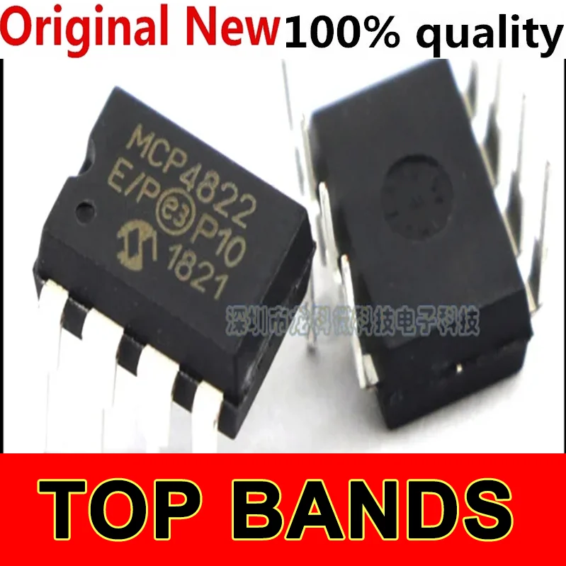 5PCS MCP4822-E/P MCP4822-EP MCP4822E/P MCP4822EP MCP4822 MCP4922-E/SN IC DAC 12BIT DUAL W/SPI 8DIP IC Chipset NEW Original