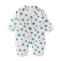 Baby Boys Girls Jumpsuit Clothes Newborn Muslin Cotton Long Sleeve Romper 0-2 Years