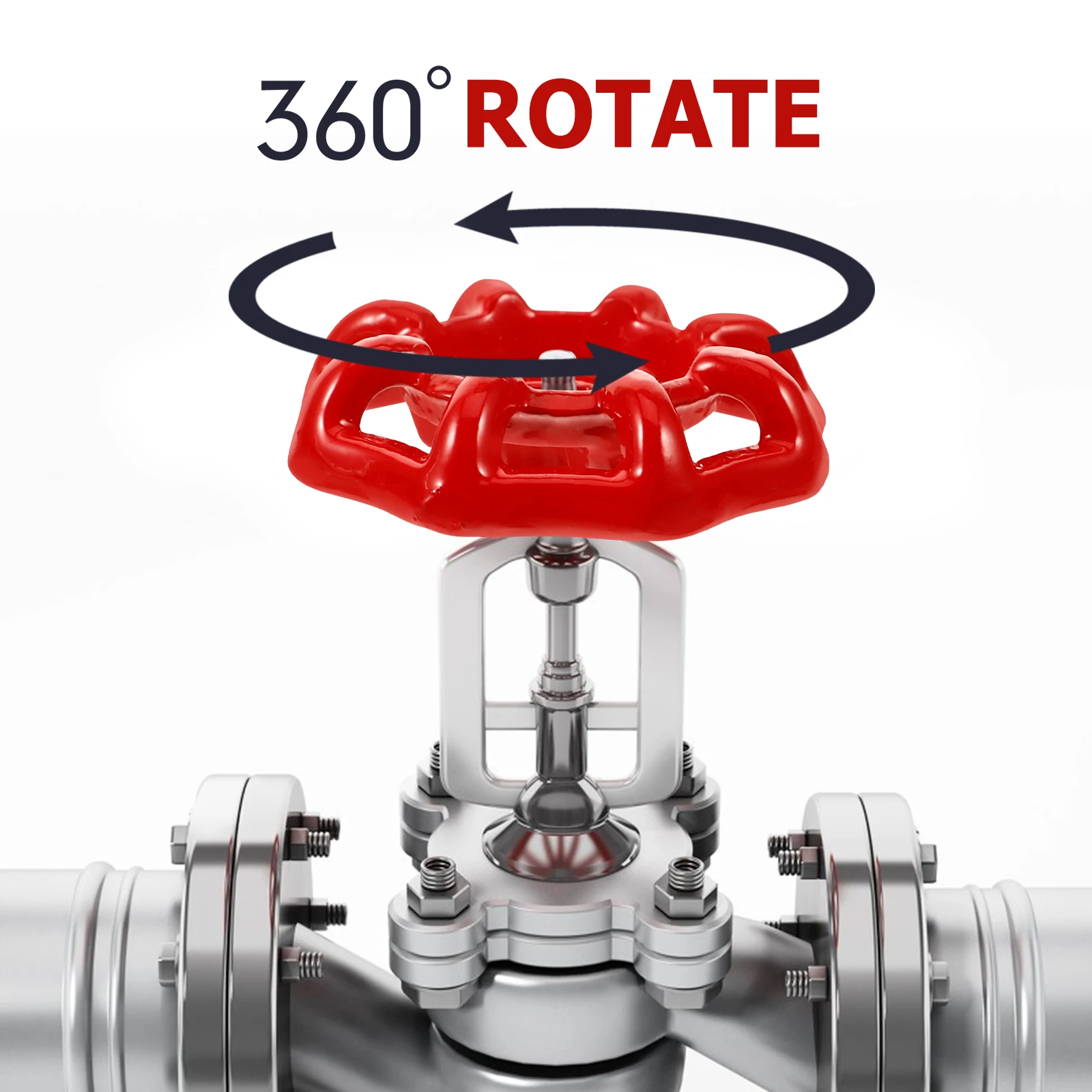 

5pcs Red Wheel Replacement Metal Faucet Handle For Gate Valve Hose Bib Spigot Water Faucet Outdoor Replacement Part Round Wheel