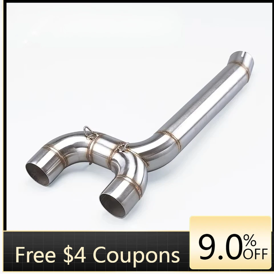 

STLF Slip-On Design Stainless Steel Motorcycle Exhaust Muffler for Fazer FZ6 FZ6S 2004-2011 New Middle Link Pipe Accessor