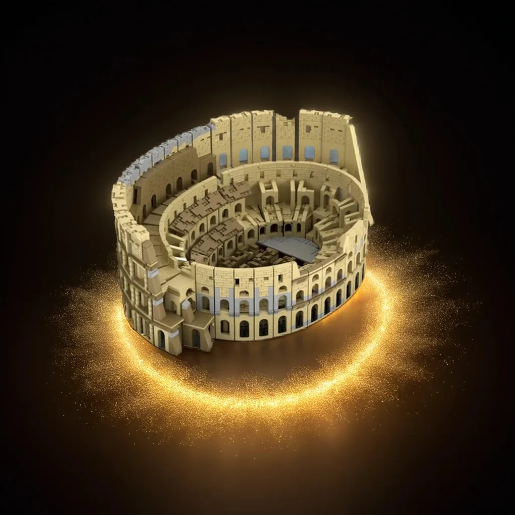 6544pcs MOC The Colosseum Architecture Model Building Blocks Christmas Gift Toy Collection Assemble 3D Craft Creative DIY Art