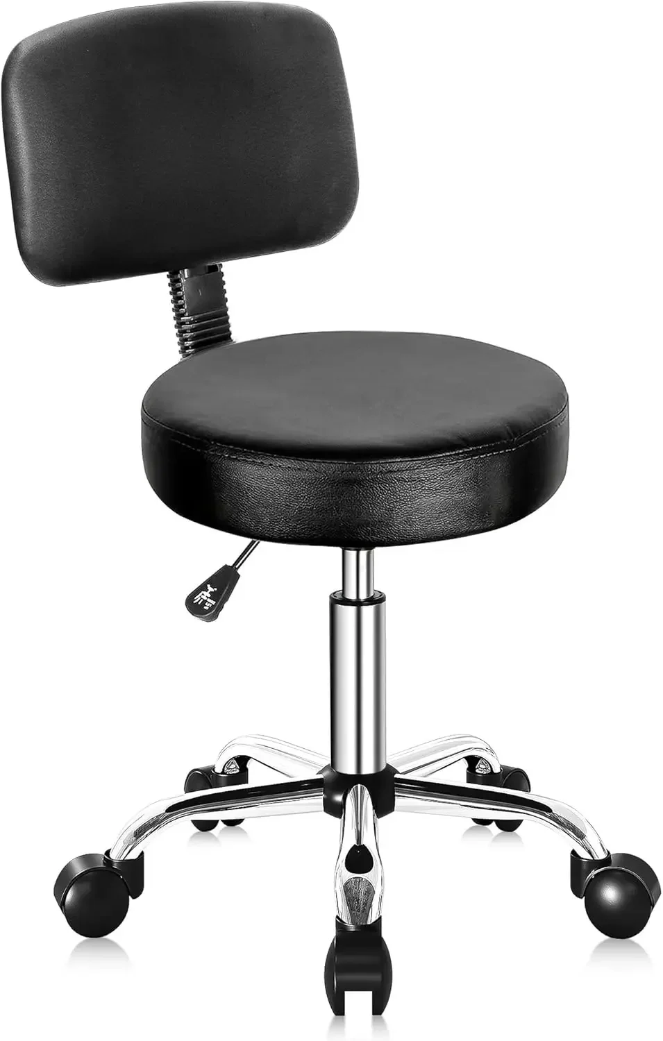 

Rolling Stool Chair Adjustable Salon Stool Pu Leather Pedicure Tattoo Office Massage Spa Stools Chair