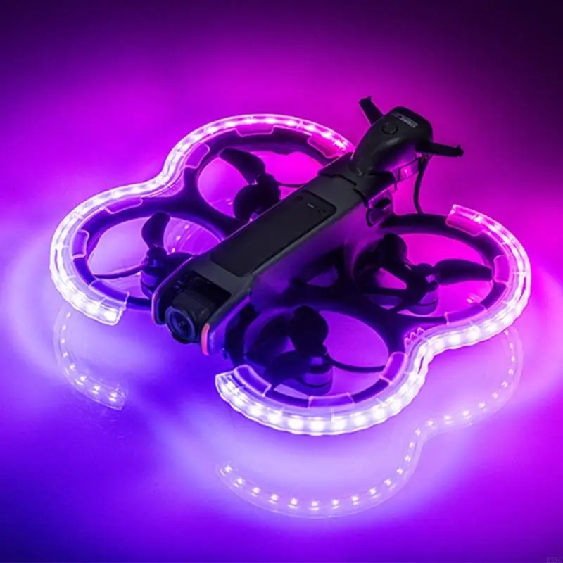 Protector hélice seguro HX5C con efecto iluminado para evitar colisiones Avata2