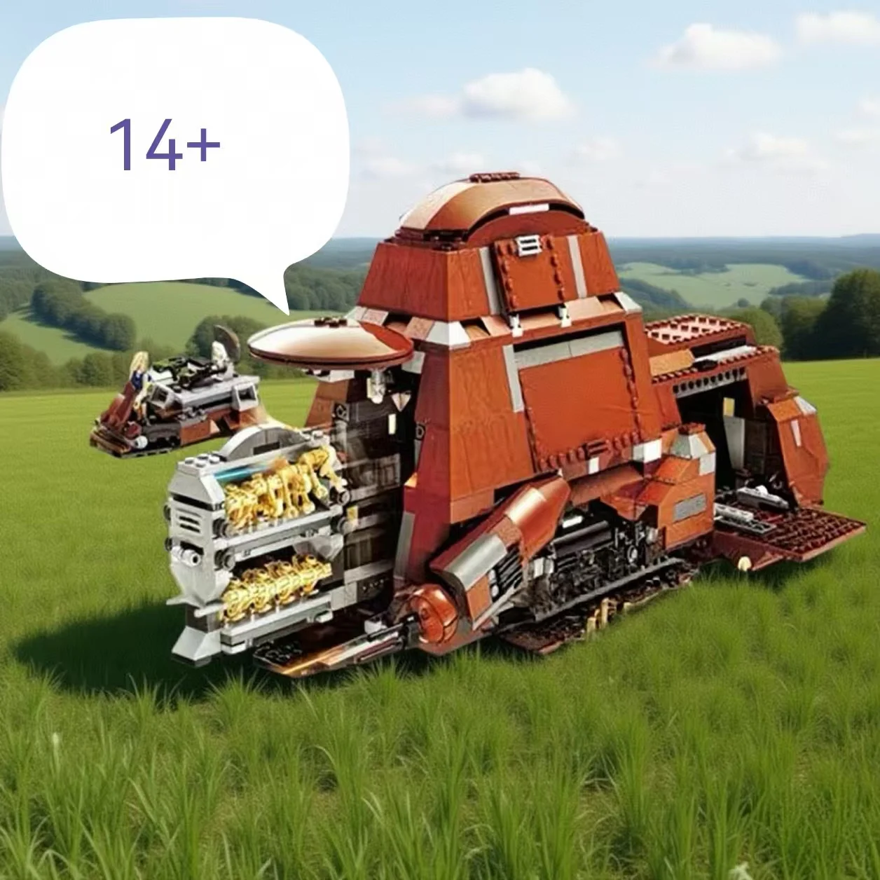 

2025 New In Stock 05069 MTT Troop Carrier Building Blocks Toys for Children Christmas Gift 7662