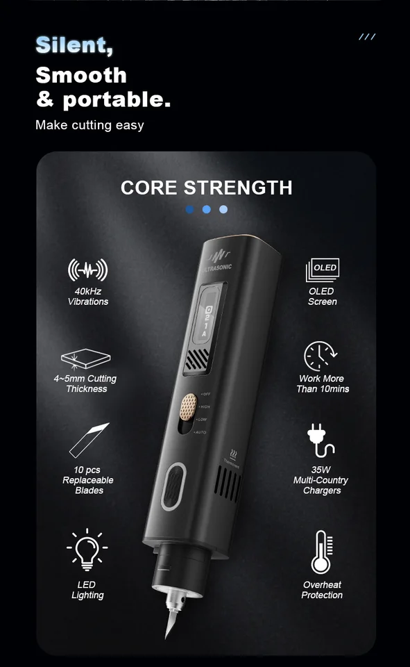 ※ 新品未使用 ※超音波電動カッターJAKEMY JM-Y10 PRO 日本仕様 JM-Y10 ポータブルハンドヘルド電動グラインダー 超音波カッター 3D