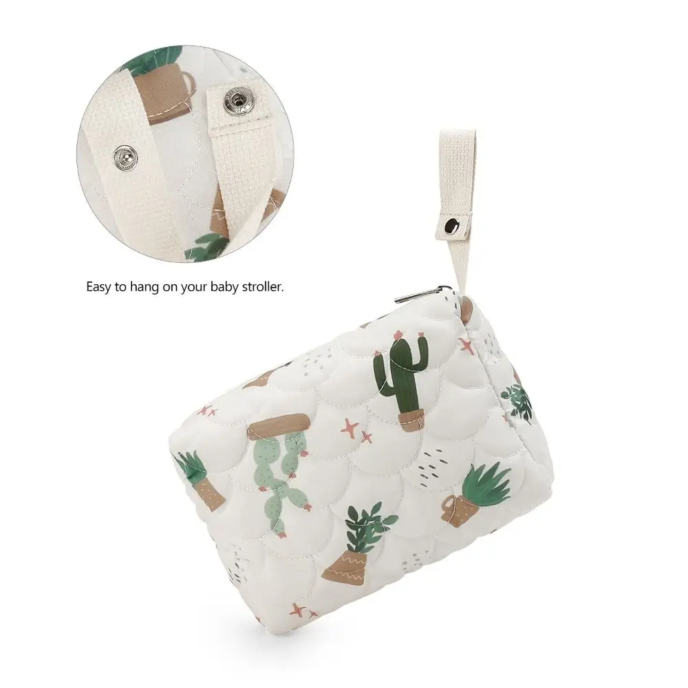 Bolsas bonitas para cochecito, bolsa organizadora para mamá, bolsas de viaje, bolsas de almacenamiento de pañales, bolsa de pañales para bebé, bolsa para cochecito de Cactus arcoíris para niños