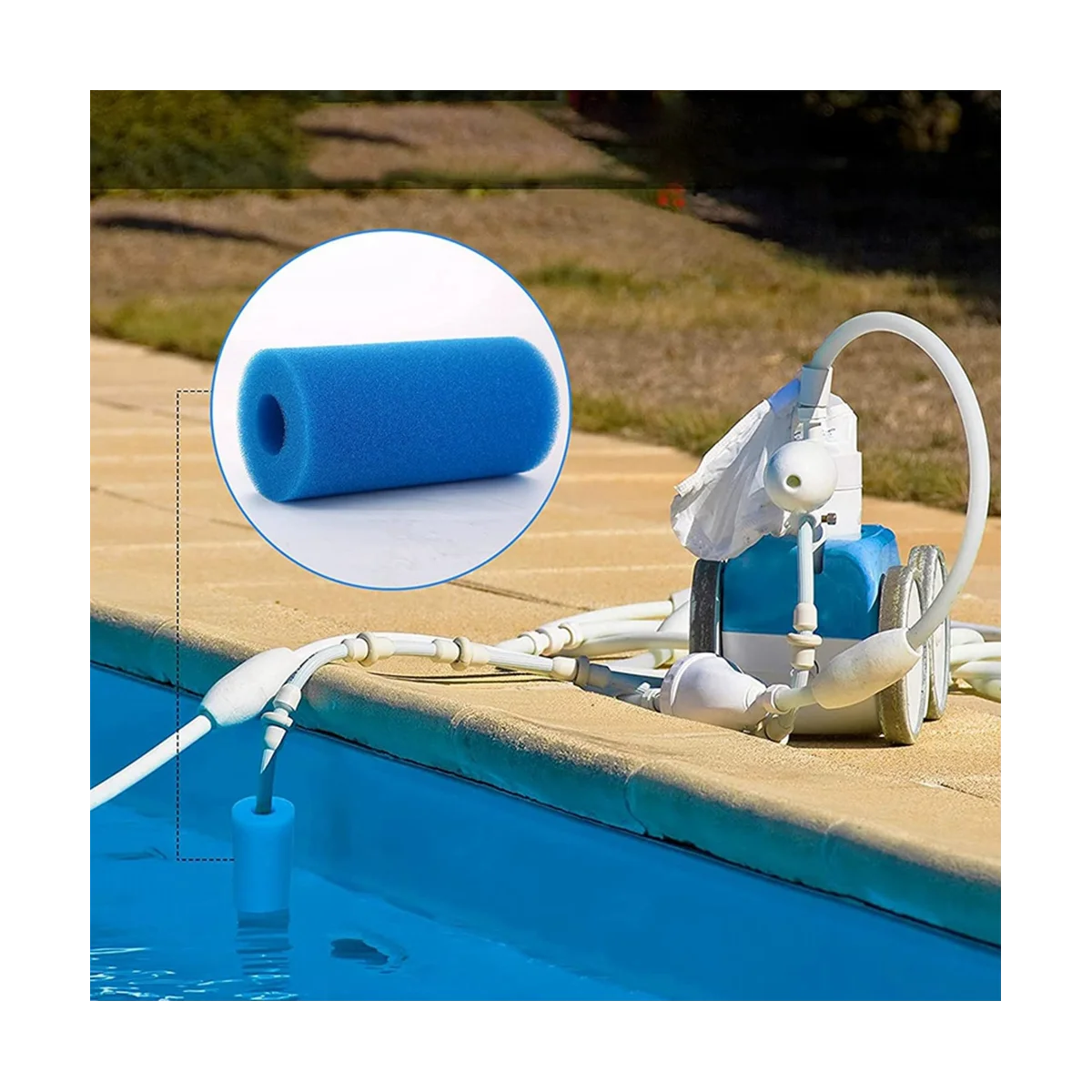 Éponge filtrante en mousse pour Intex Type A, réutilisable, lavable, piscine, aquarium, accessoires filtrants, 10 pièces