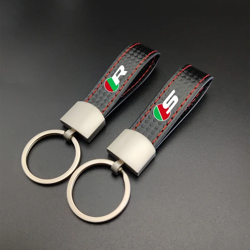 PU Leather Car Keychain Chain Key Rings Car Accessories For Jaguar R sport S SVR Xfr Xf F Tempo E Tempo Xe Xj Kx