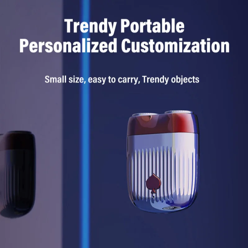 Herren tasche Smart Magnet rasierer Mini Tide Elektro Bart Rasierer