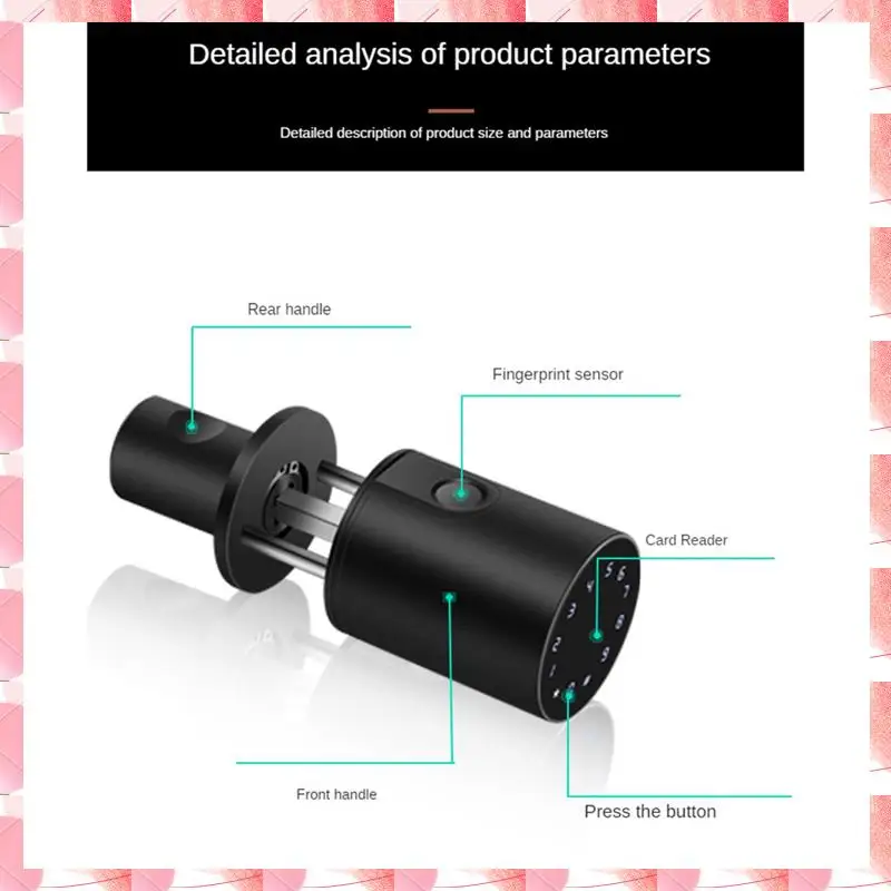 Cerradura de puerta de seguridad para el hogar JAJA, Bluetooth, contraseña, desbloqueo de llave, cerradura inteligente con huella dactilar, Control por aplicación remota Tuya Smartlife